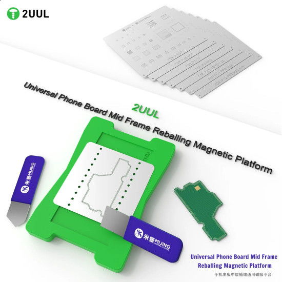 2UUL BH11 UNIVERSAL MOBLIE PHONE MIDDLE LAYER FRAME BGA REBALLING MAGNETIC PLATFORM