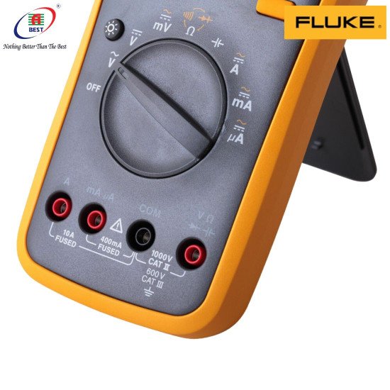 FLUKE 15B+ DIGITAL MULTIMETER AUTO RANGE DMM AC/DC/DIODE/R/C VOLTAGE CURRENT TESTER