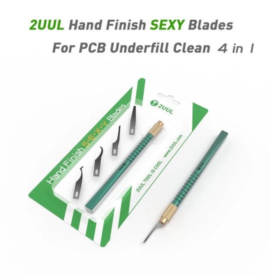 2UUL 4 IN 1 HAND FINISH SEXY BLADES SET FOR MOTHERBOARD BGA IC GLUE CLEANING