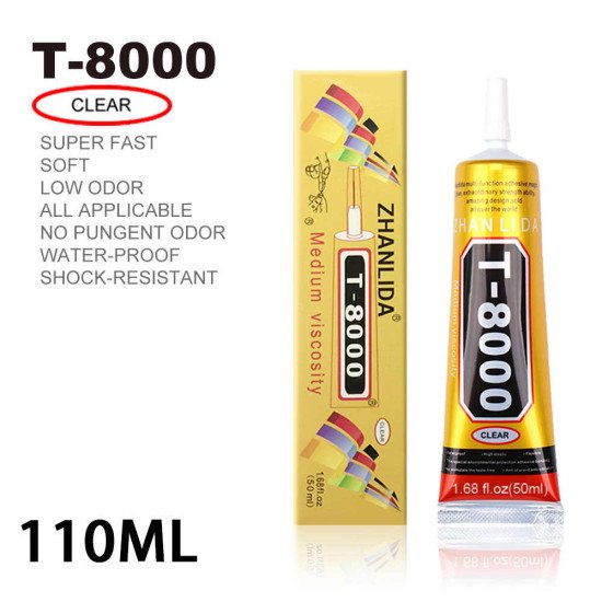 T-8000 GLUE 110ML CLEAR ADHESIVE