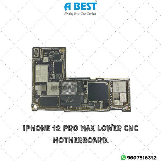 IPHONE 12 PRO MAX LOWER CNC MOTHERBOARD FOR SWAP REPAIR - 5G