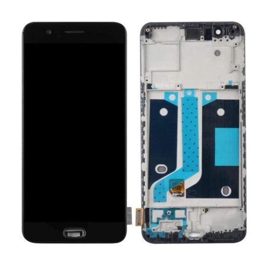 LCD WITH TOUCH SCREEN FOR ONE PLUS 5 WITH FRAME - NICE (TFT)