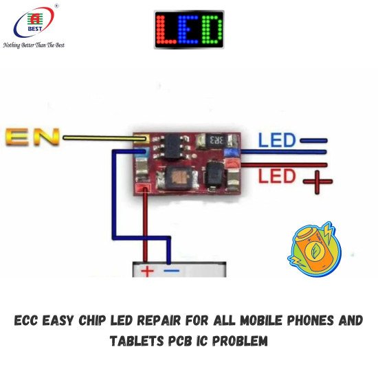 ECC UNIVERSAL EASY LIGHT CIRCUIT CHIP FOR ALL MOBILES OR TABLETS