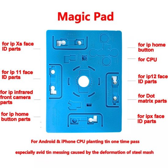 MAGIC PAD MD-1 HIGH TEMPERATURE RESISTANT SILICONE PAD FOR CPU REBALLING & FACE ID REPAIR