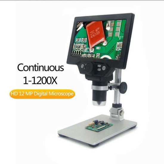 DIGITAL HD LCD MICROSCOPE 1-1200X WITH 7 INCHES DISPLAY