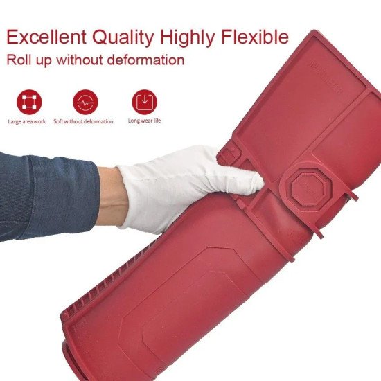 MAGNETIC INSULATION SILICONE REPAIR MAT WITH HEAT RESISTANT FOR DESK PLATFORM - 380*550MM