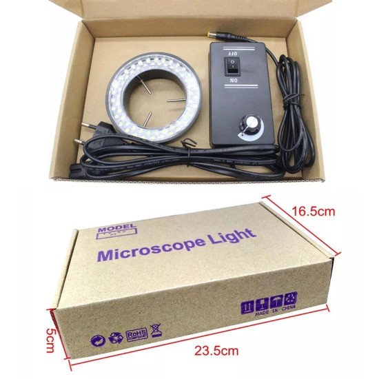 56 PCS LED ADJUSTABLE RING LIGHT ILLUMINATOR LAMP FOR STEREO MICROSCOPE