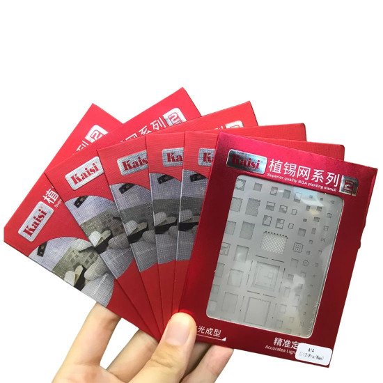 KAISI 0.12MM HIGH TEMPERATURE UNIVERSAL STENCILS PLATE FOR IC REBALLING