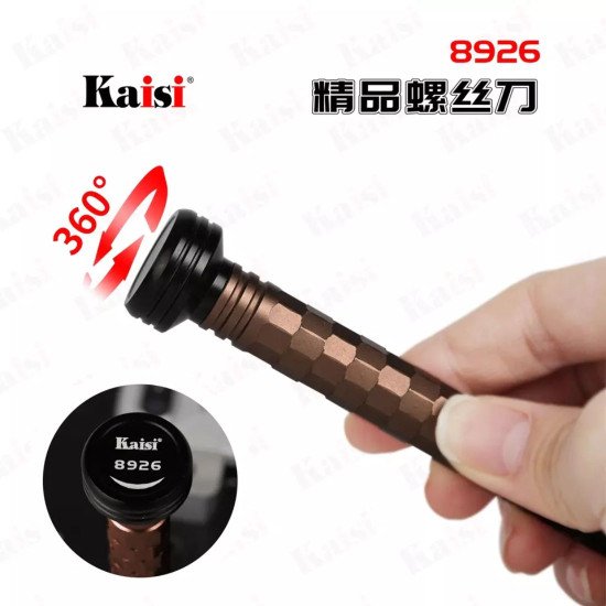 KAISI K-8926 TORQUE HIGH RANGE 3D SCREWDRIVER SET - 6 IN 1