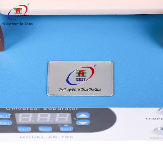 ABEST AB-786 TOUCH SEPARATOR MACHINE WITH SEPARATE BUTTON FOR HEAT & VACUUM PUMP WITH NEW OCTOPUS SILICONE PAD