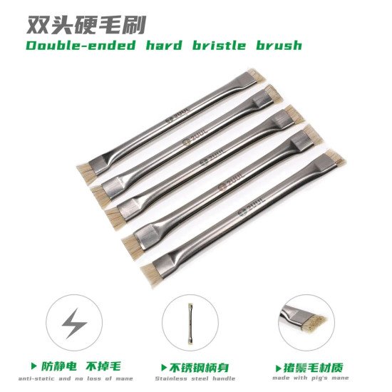 2UUL CL11 DUAL HEADS BRISTLE BRUSH FOR PCB CLEANING