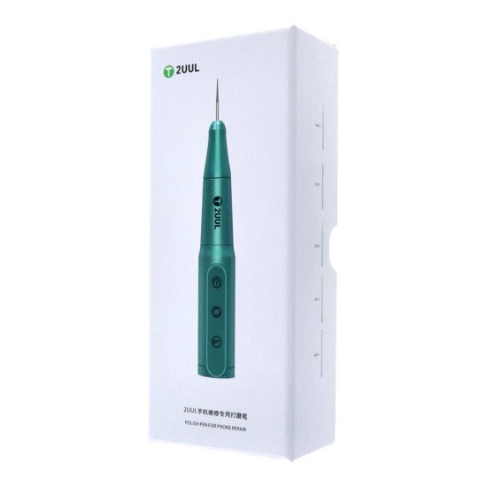 2UUL DA81 RECHARGEABLE ELECTRIC IC POLISHING PEN WITH VARIOUS GRINDING HEADS