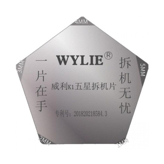 WYLIE K1 METAL PRY OPENER WITH 5 DIFFERENT DEPTH CORNERS FOR TEARDOWN