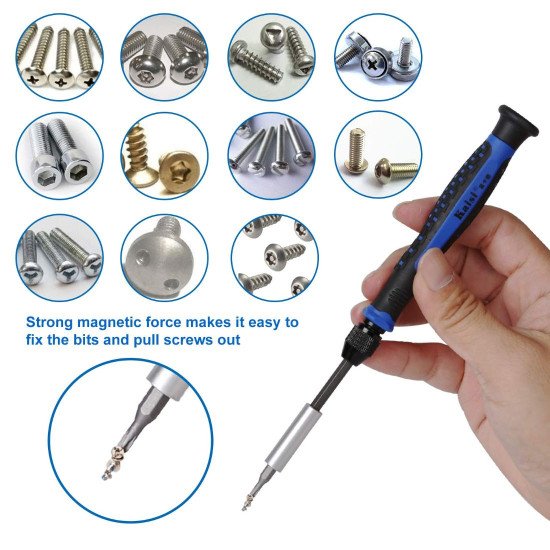 KAISI K-9126 PROFESSIONAL MAGNETIC SCREWDRIVER SET WITH PORTABLE POCKET - 126 IN 1