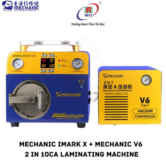 MECHANIC IMARK X WITH V6 VACUUM + COMPRESSOR OCA LAMINATION MACHINE SET 