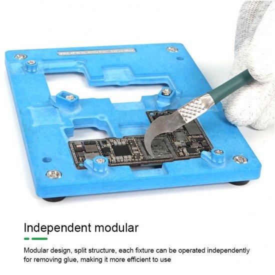RELIFE RL-601U MODULAR PRECISION POSITIONING CLAMP IPHONE REPAIR MOTHERBOARD FIXTURE WITH BASE FOR IPX-12 SERIES
