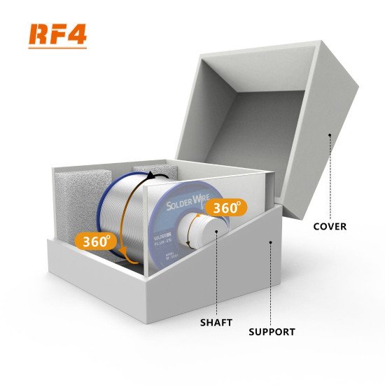 RF4 RF-106A LOW TEMPERATURE MELTING POINT SOLDERING TIN WIRE - 100G