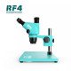 RF4 RF-6565TVP TRINOCULAR STEREO MICROSCOPE WITH BIG BASE 6.5X~65X ZOOM - 3D CONTINUOUS ZOOM
