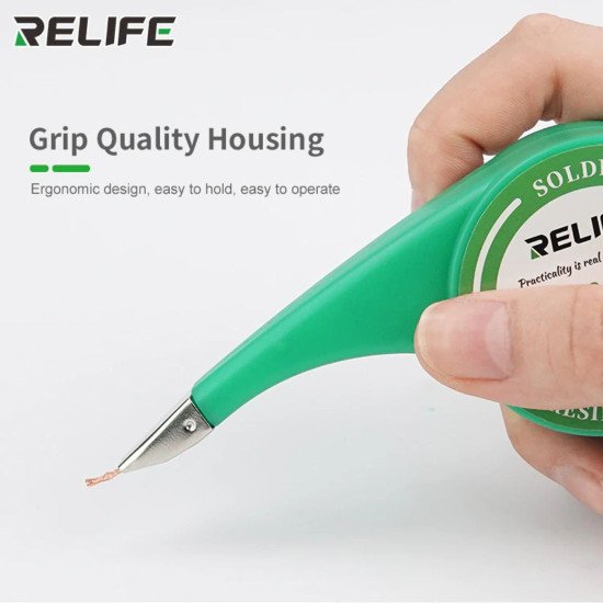 RELIFE RL-3020 NO-CLEAN DESOLDERING COPPER WICK WITH THUMP WHEEL