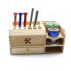 WOODEN MULTIFUNCTIONAL STORAGE BOX WITH DRAWER FOR PHONE REPAIR TOOLS