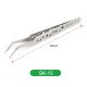 RELIFE SK-11 / SK-15 ANTI-STATIC STAINLESS PRECISION TWEEZERS WITH HOLES FOR MOBILE PHONE REPAIR