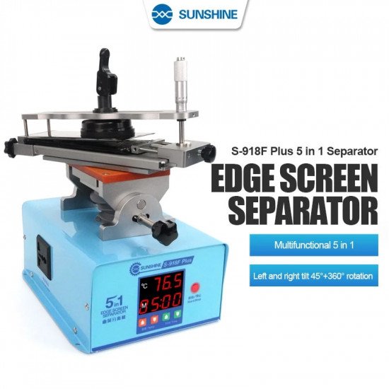 SUNSHINE 918F PLUS 360* ROTATABLE CURVED LCD SEPARATOR MACHINE + FRAME REMOVER
