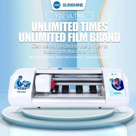 SUNSHINE Y22 ULTRA UNLIMITED FREE CUT FOR MOBILE PHONE SCREEN PROTECTOR FILM CUTTING MACHINE