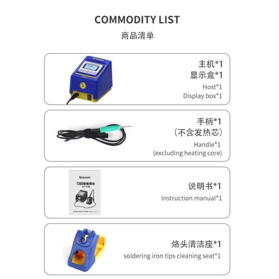 MECHANIC T360 INTELLIGENT TEMPERATURE CONTROL SOLDERING STATION COMPATIBLE FOR T210 / T245 HANDLE