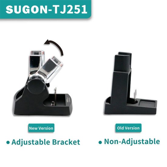 SUGON TJ-251 METAL CHROME PLATED ADJUSTABLE BRACKET HANDLE STAND FOR 8620/861/2020