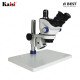KAISI TX-350E 7X-50X STEREO 3D MICROSCOPE WITH EXHAUST FAN & BIG BASE FOR MOBILE PHONE PCB REPAIR