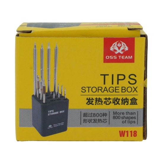 OSS TEAM W118 MULTI-FUNCTION STORAGE BOX FOR SOLDERING IRON TIPS
