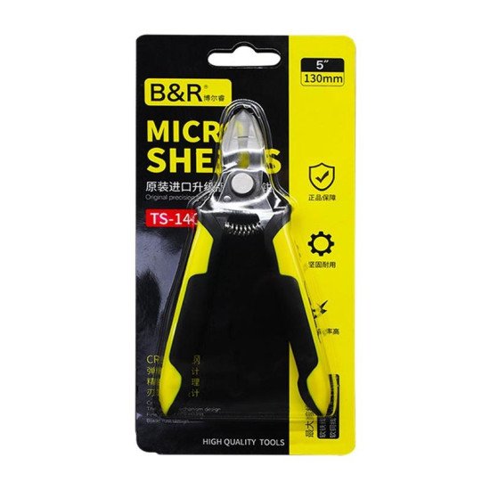B&R TS-140 130MM 5 INCH HIGH PRECISION WIRE CABLE CUTTER