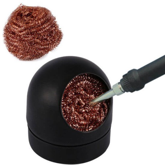 SOLDER IRON TIP CLEANER WITH WIRE SPONGE BALL