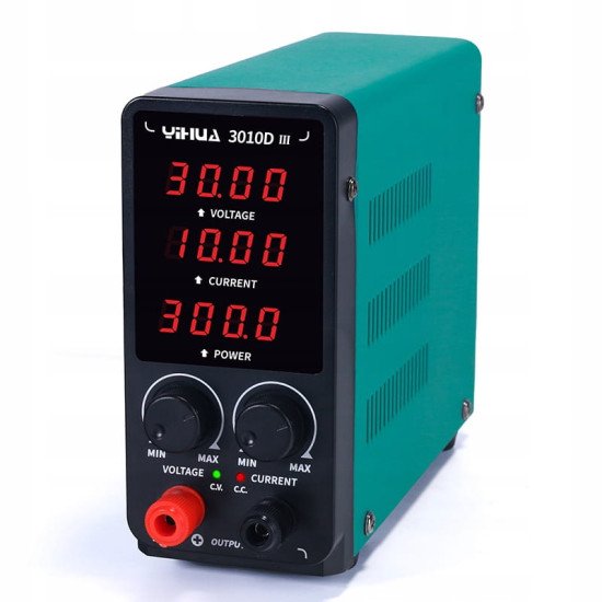 YIHUA 3010D ADJUSTABLE 30V 10AMP REGULATED DC POWER SUPPLY - 300W