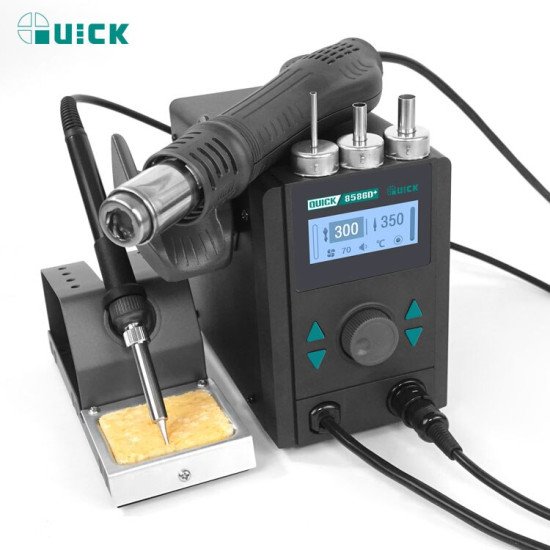QUICK 8586D+ 2 IN 1 REWORK STATION WITH TEMPERATURE CALIBRATION SYSTEM