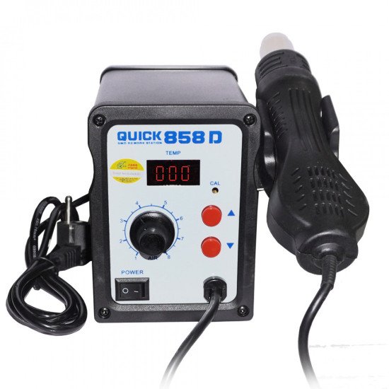 QUICK 858D SMD DIGITAL REWORK STATION WITH CERAMIC HEATER