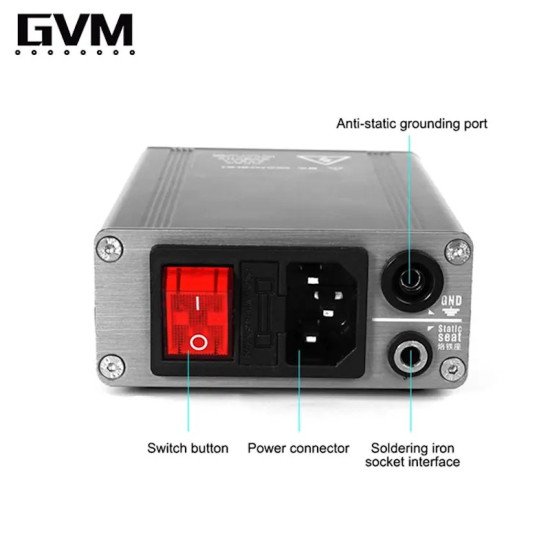 GVM T210 TEMPERATURE CONTROLLER DIGITAL SOLDERING STATION WITH C210 IRON TIP
