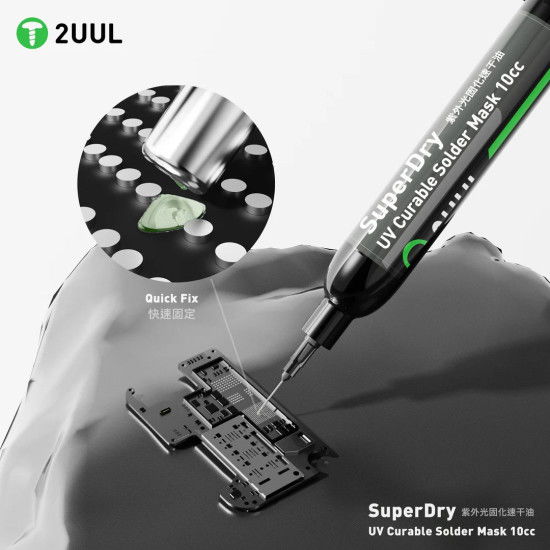 2UUL SUPER DRY UV CURABLE SOLDER MASK - 10CC