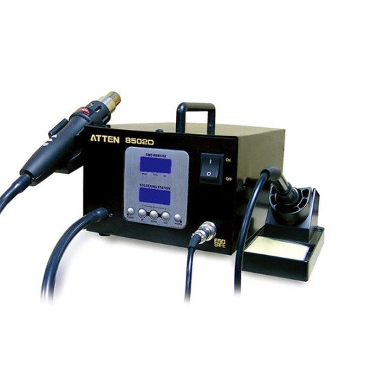 ATTEN AT8502D 2 IN 1 REWORK STATION SMD LEAD FREE HOT AIR REWORK STATION & SOLDERING STATION