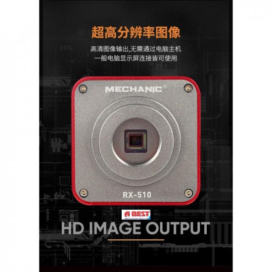 MECHANIC RX 510 FHD 1080P/60FPS TRINOCULAR MICROSCOPE CAMERA - 4K