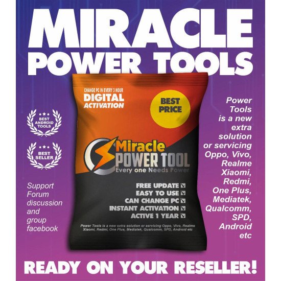 MIRACLE POWER TOOLS DIGITAL ACTIVATION - 1 YEAR